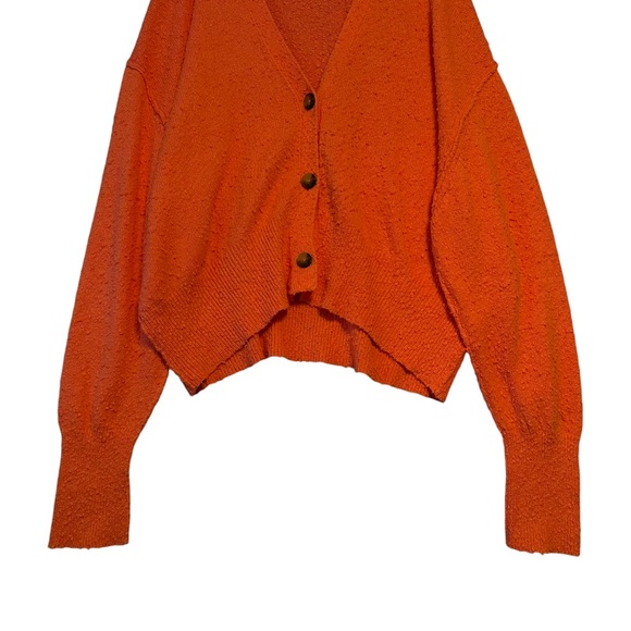 Free People | Found My Friend Textured Cardigan in Watermelon Size L - Picture 4 of 12